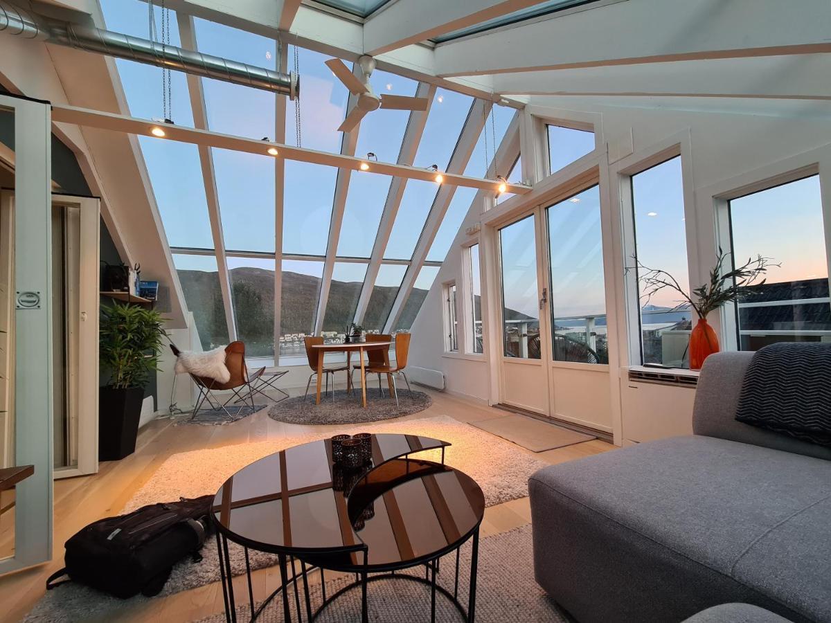 Glass Roof Private Loft In Tromso Ngoại thất bức ảnh